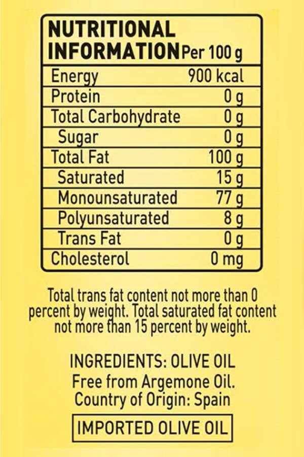 FIGARO NUTRITIONAL FACTS