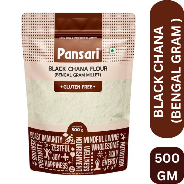 PANSARI BLACK CHANA ATTA 500GM