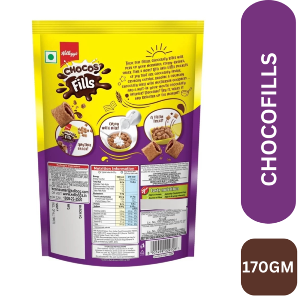 KELLOGGS CHOCOFILLS 170GM BACK