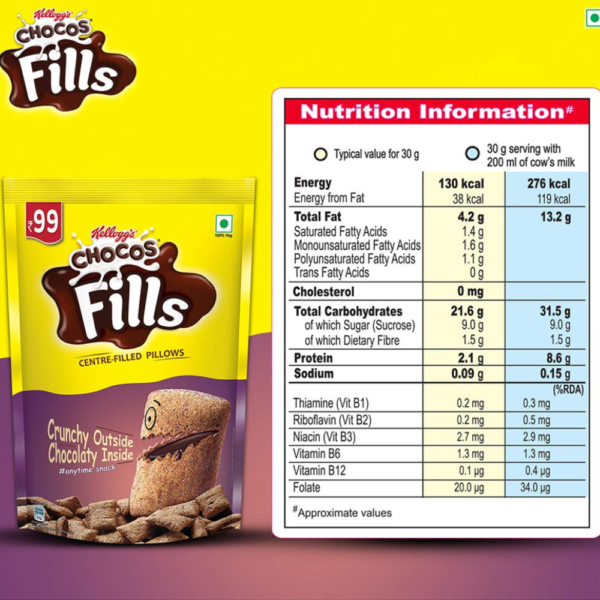 KELLOGGS CHOCOFILLS INFO