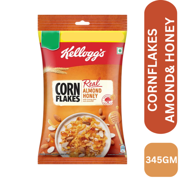 KELLOGGS CORNFLAKES ALMOND HONEY 345GM