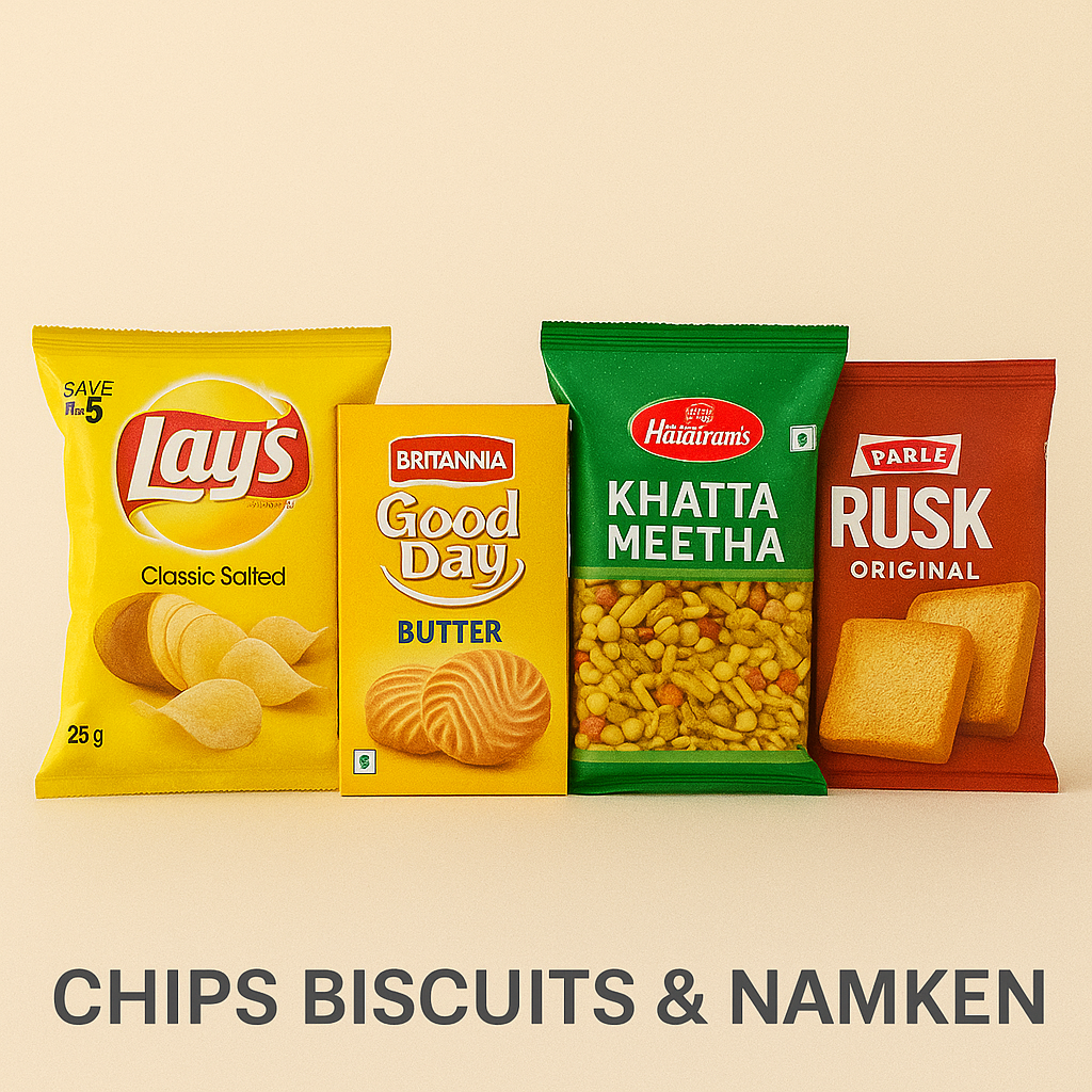 CHIPS BISCUITS & NAMKEEN