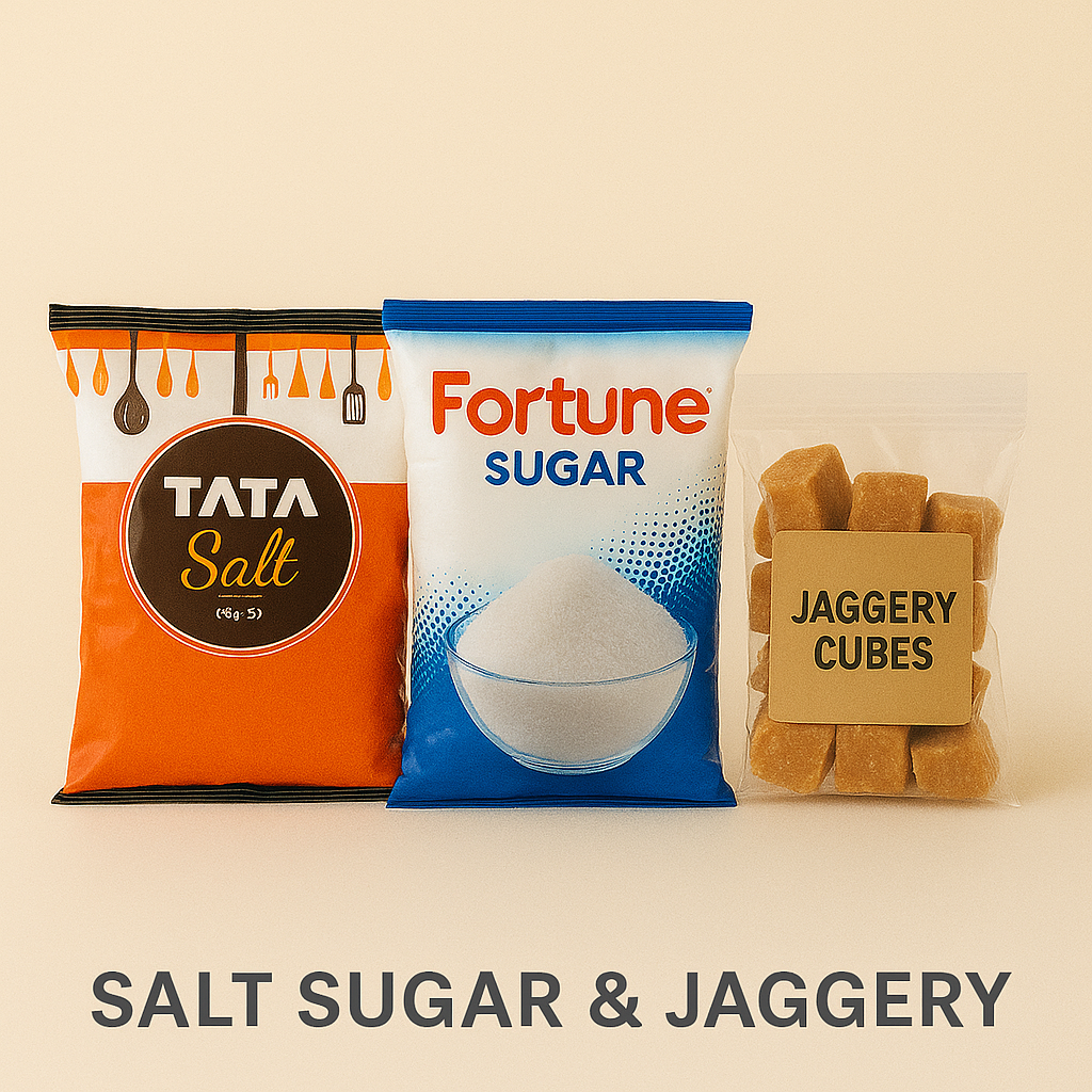 SALT SUGAR & JAGGERY