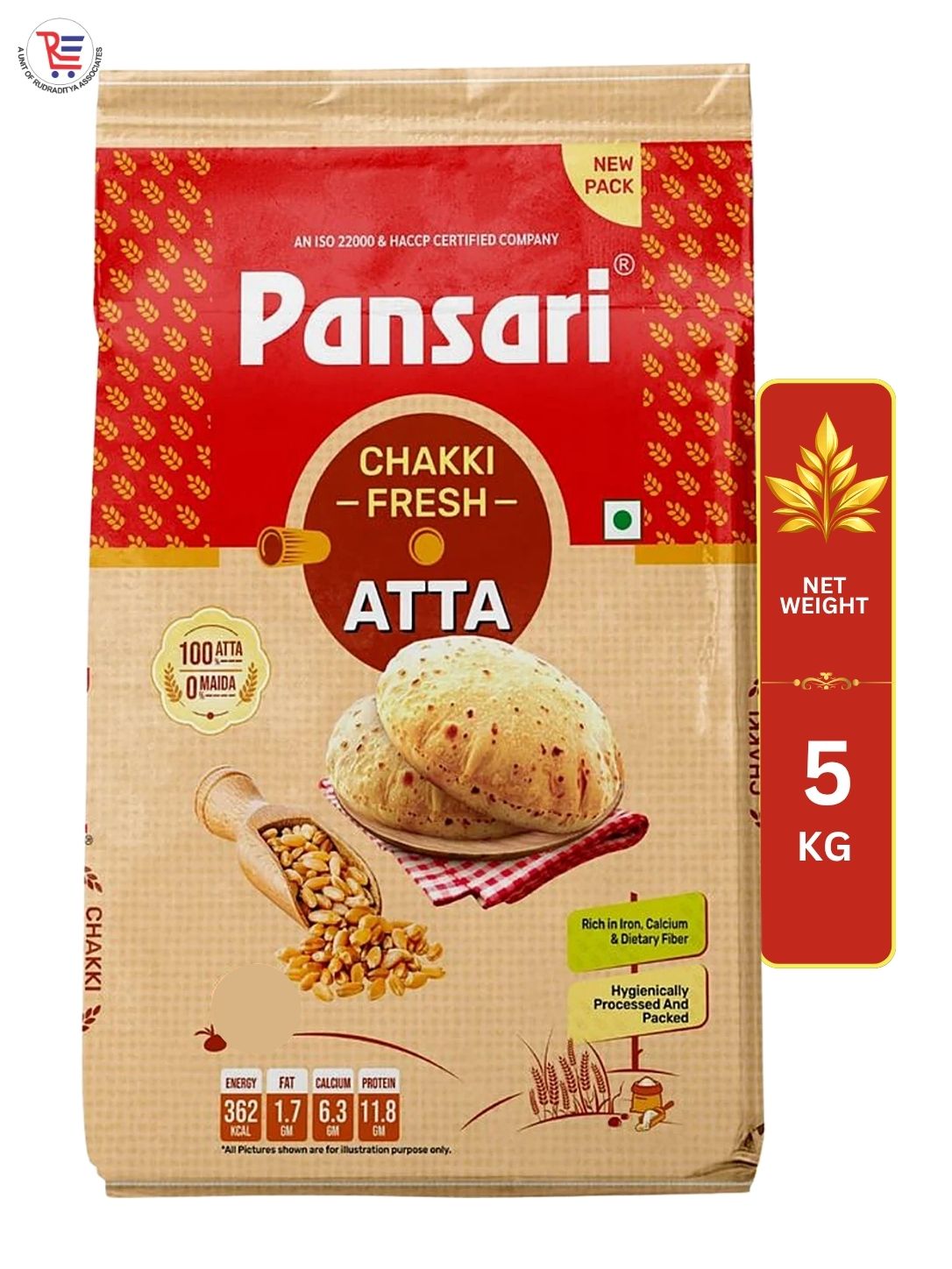 PANSARI ATTA 5KG BACK