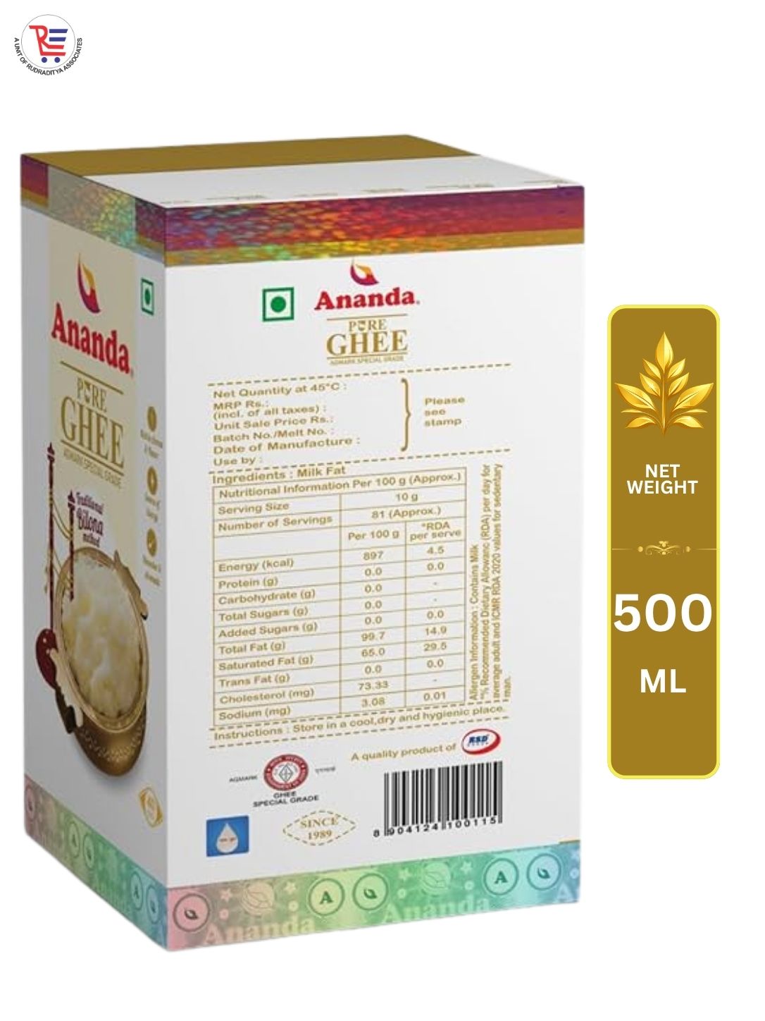 ANANDA-GHEE-500ML-BACK