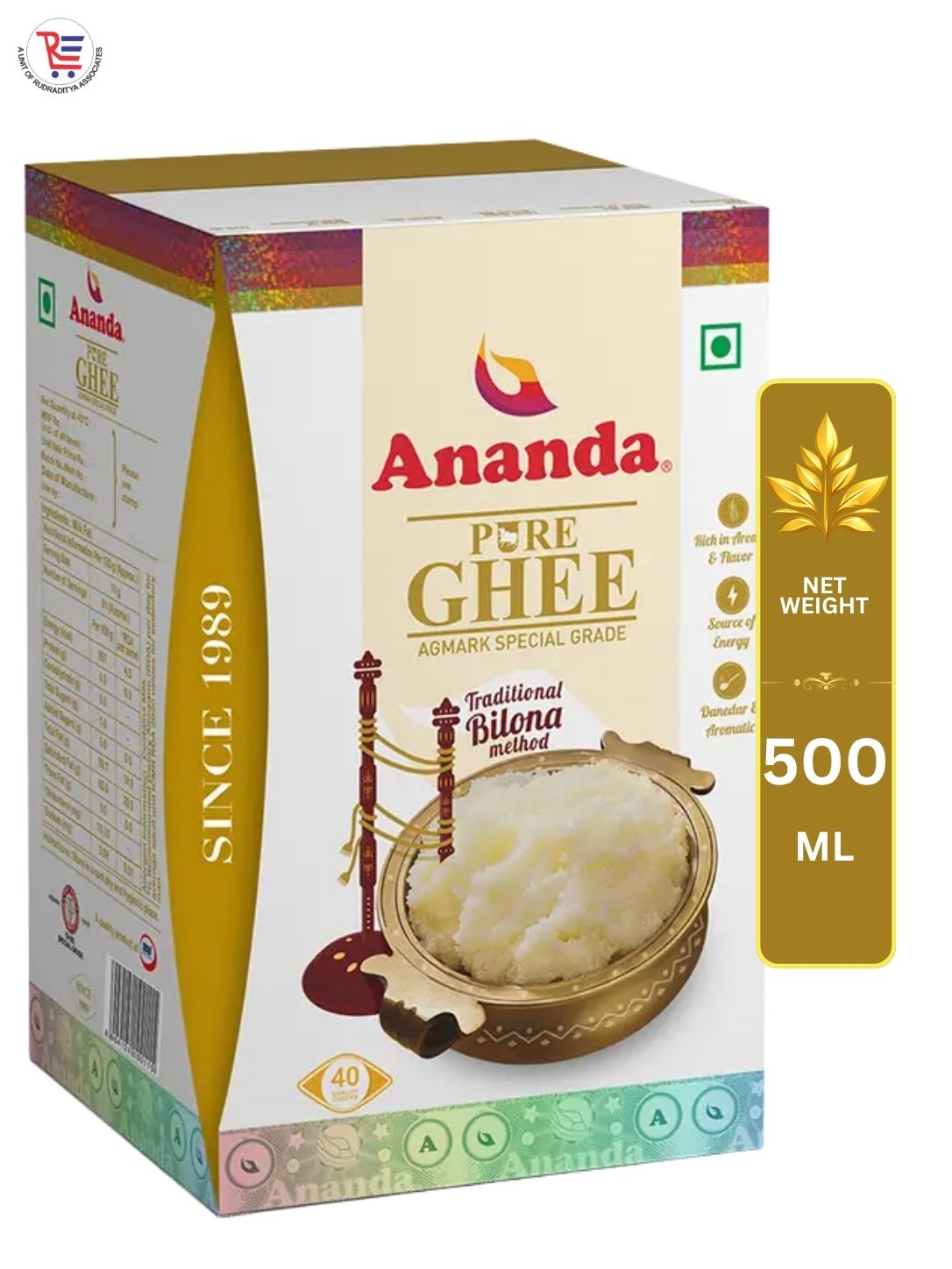 ANANDA-GHEE-500ML-FRONT