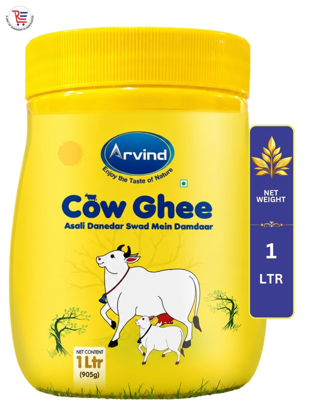 ARVIND-COW-GHEE-JAR-1L-FRONT
