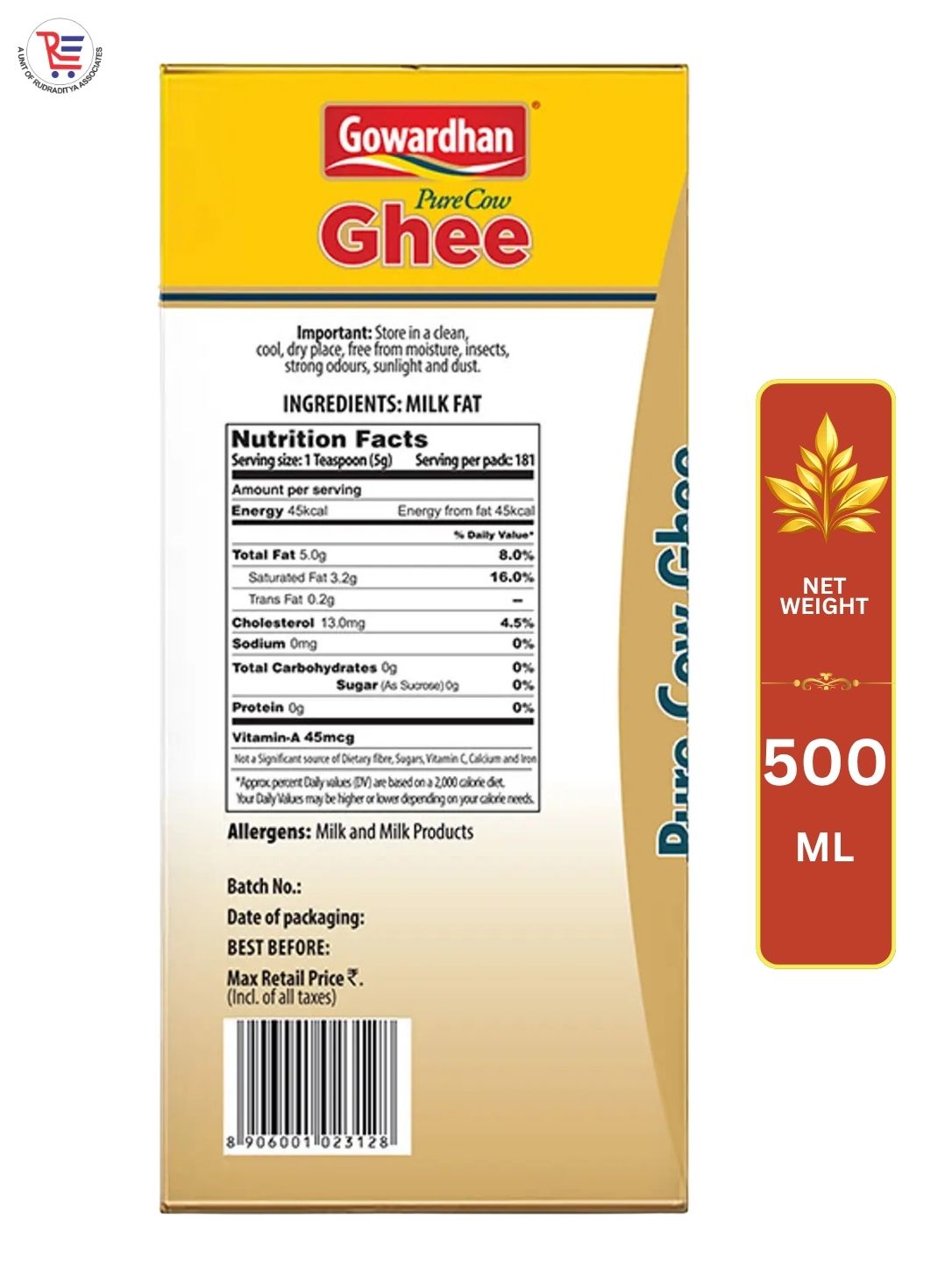 GOWARDHAN-GHEE-500ML-BACK.