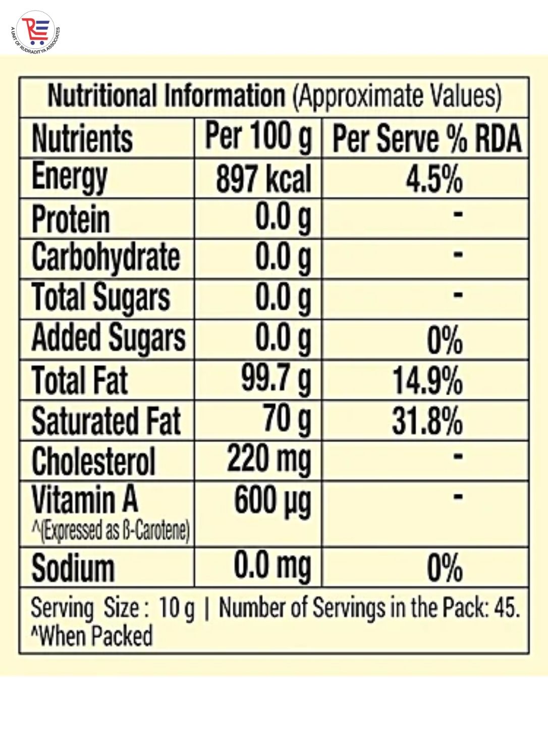 MOTHER-DAIRY-COW-GHEE-NUTRITIONAL-FACTS