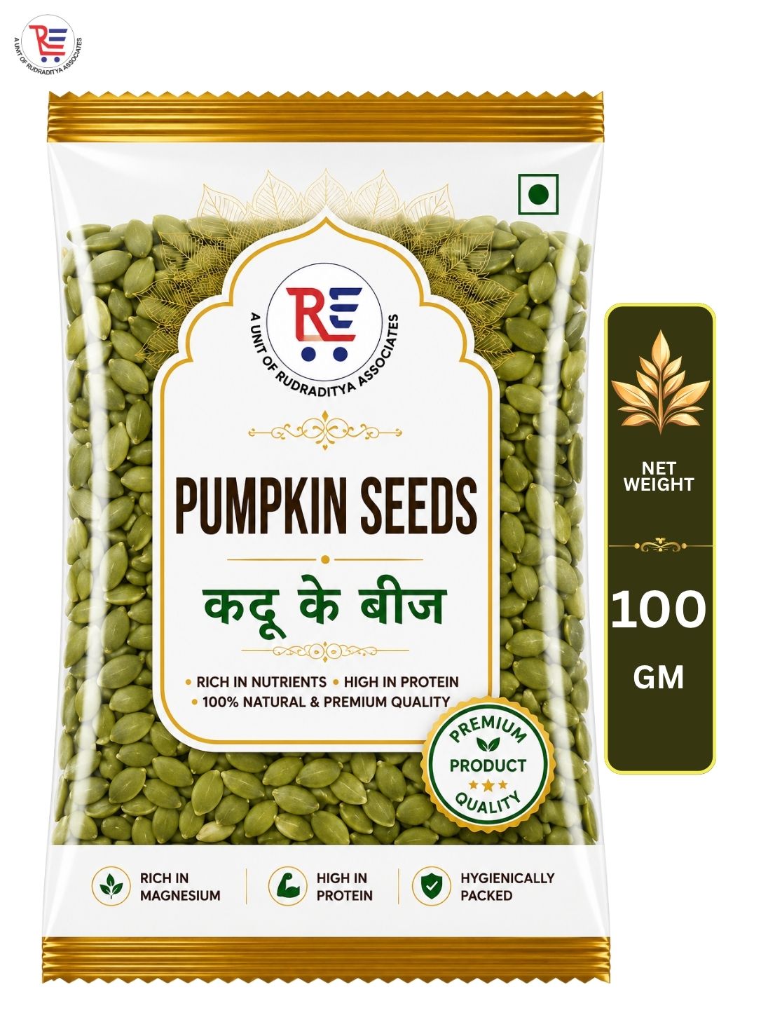 RUDRA PUMPKIN SEEDS 100GM